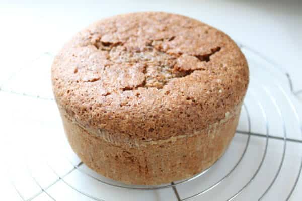 Gateau demoulé entier rond au noisettes