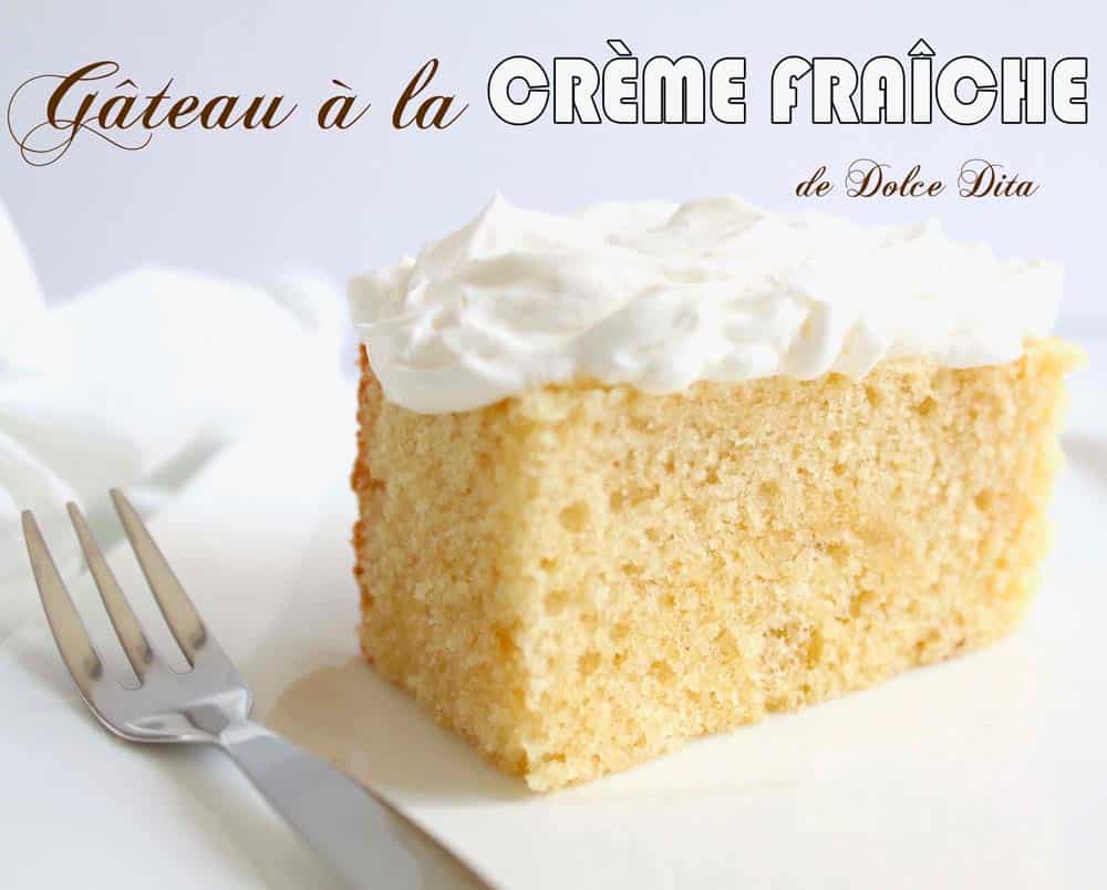 Gateau à la creme fraiche