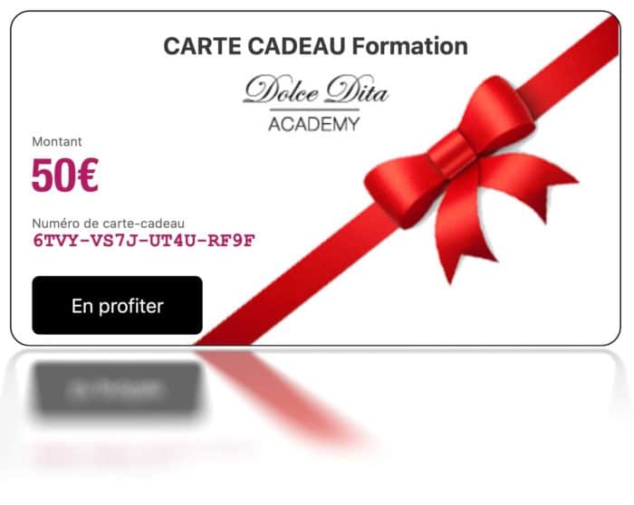 CARTE CADEAU Dolce Dita Academy