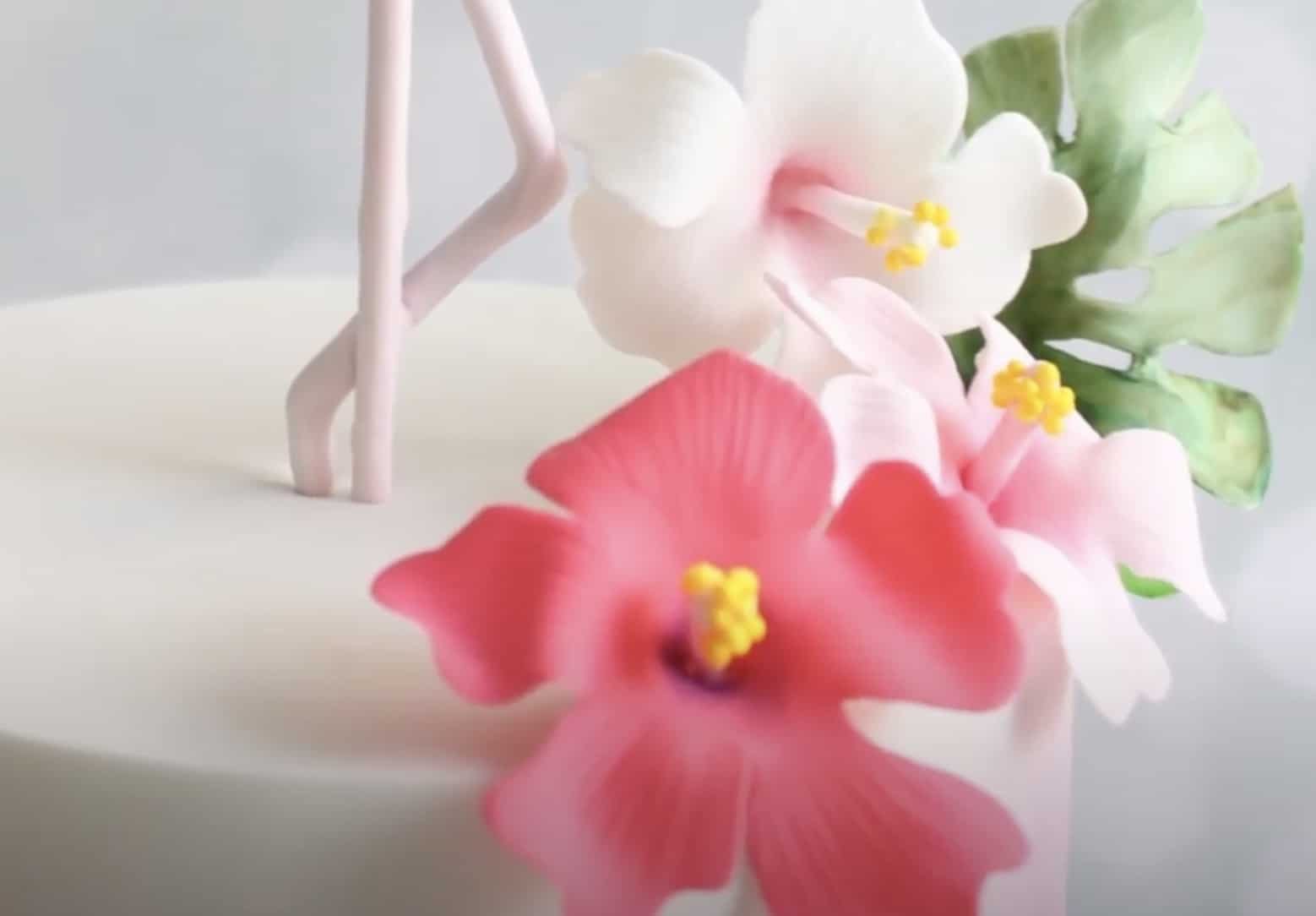 Fleur Tropicale En Pate A Sucre Dolce Dita Academy