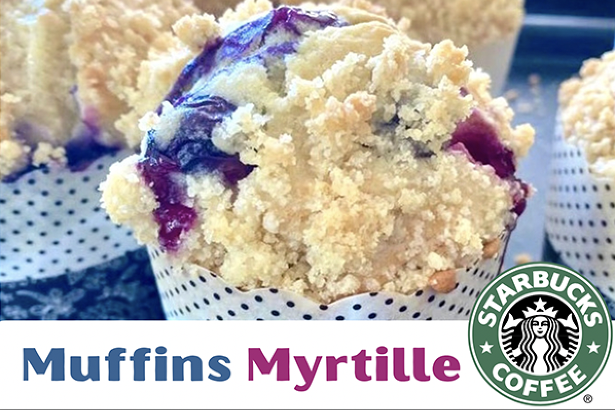 Muffins myrtille Starbucks recette maison Dolce Dita Academy