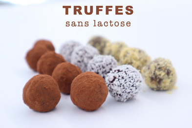 Recette facile de truffes au chocolat (sans sucre et sans beurre) - Recette  par Mes inspirations culinaires
