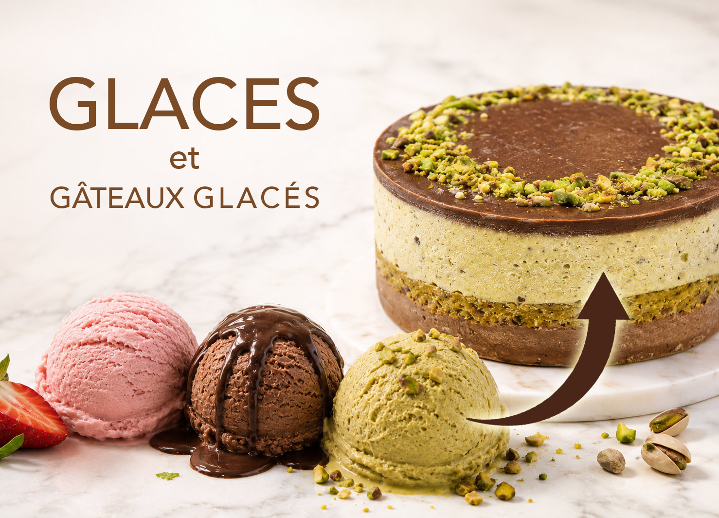 GLACES et GÂTEAUX GLACÉS