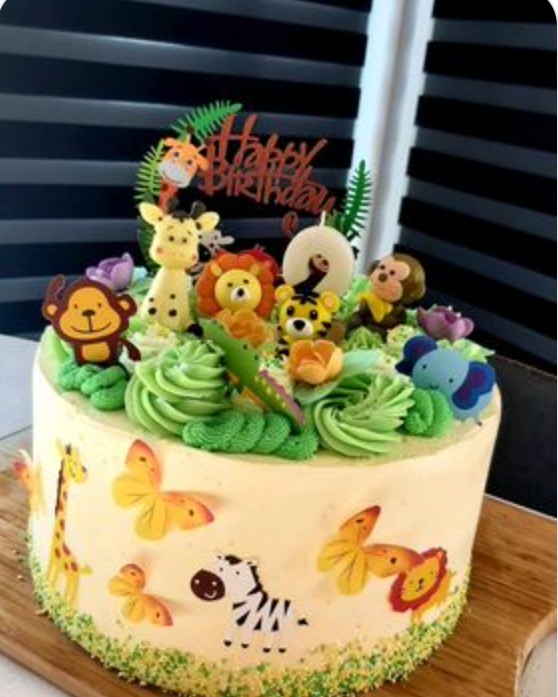 Gâteau jungle fait par Emilie, élève du Niveau 1