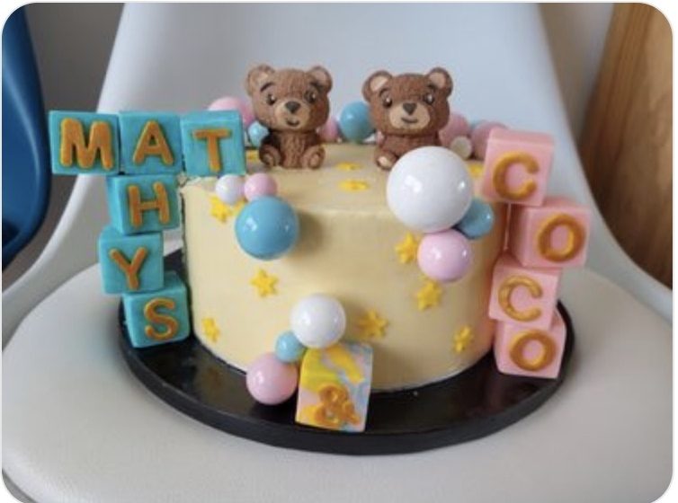 Gâteau Cars fait par Jeanne, élève du Niveau 1