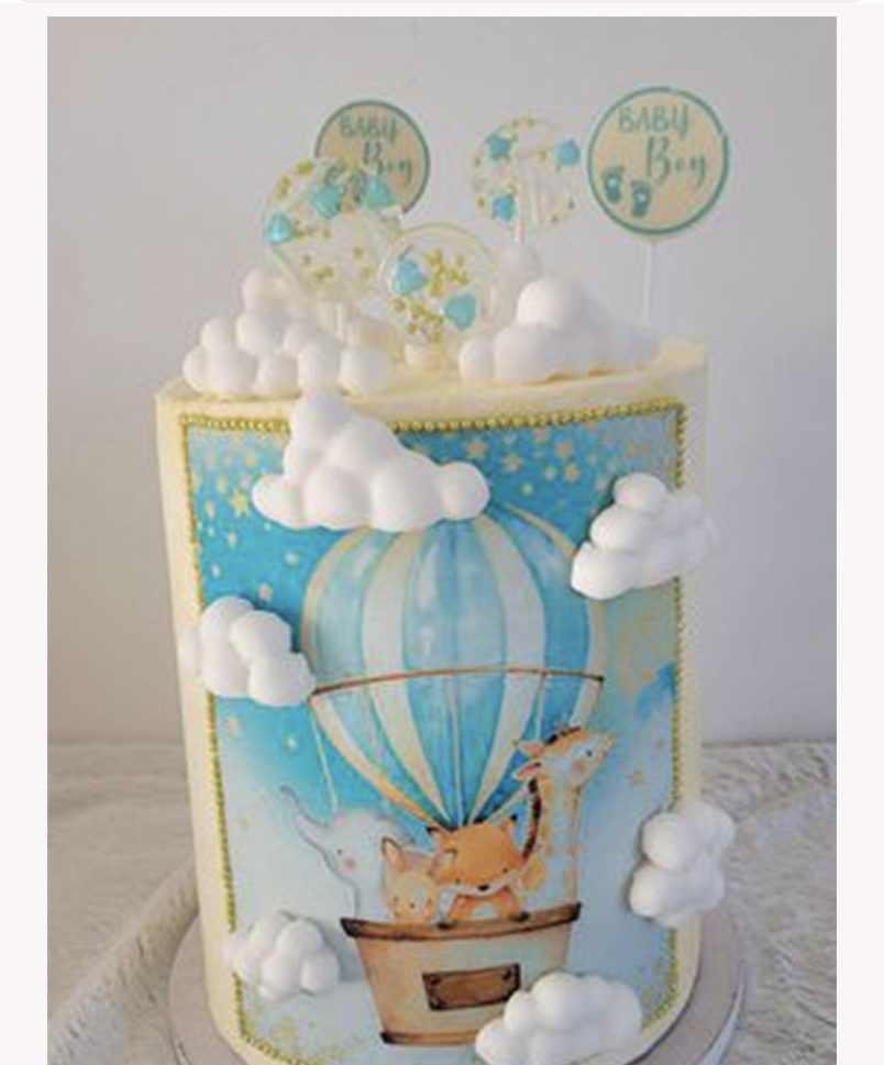 Layer cake montgolfière fait par une élève